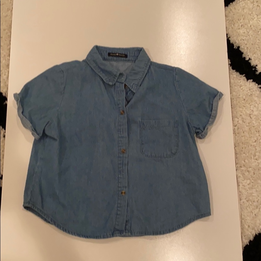 Brandy Melville Denim Crop Too